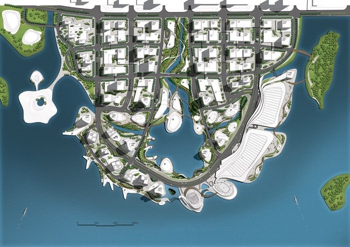 China-Taiwan Master Plan for CBD / 10 Design平潭海峡论坛商务区的总体规划 